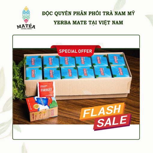 Trà túi lọc Yerba Mate Taragui (01 Thùng x 12 hộp x 20 gói) là phiên bản tiện lợi hơn của trà Mate vị truyền thống khi được uống với cốc gourd và ống hút