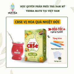 Combo trà Yerba Mate CBSE vị hoa quả nhiệt đới 500gr - Cbse Frutos Tropicales kết hợp với hương tự nhiên từ quả xoài, cam, chanh leo và đu đủ từ rừng Amazon
